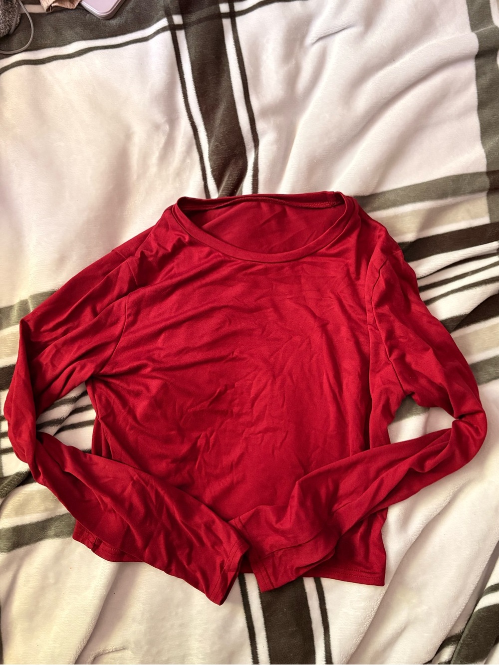 Long-Sleeve Red Women's Top